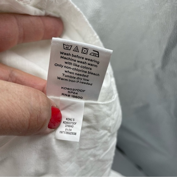 Draper James RSVP Eyelet Textured Notch Lapel Blazer White XXL - Picture 5 of 9